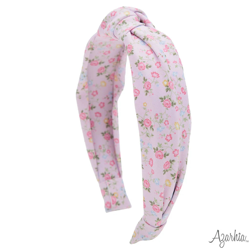 Pretty in Pink Flowers Top Knot Headband