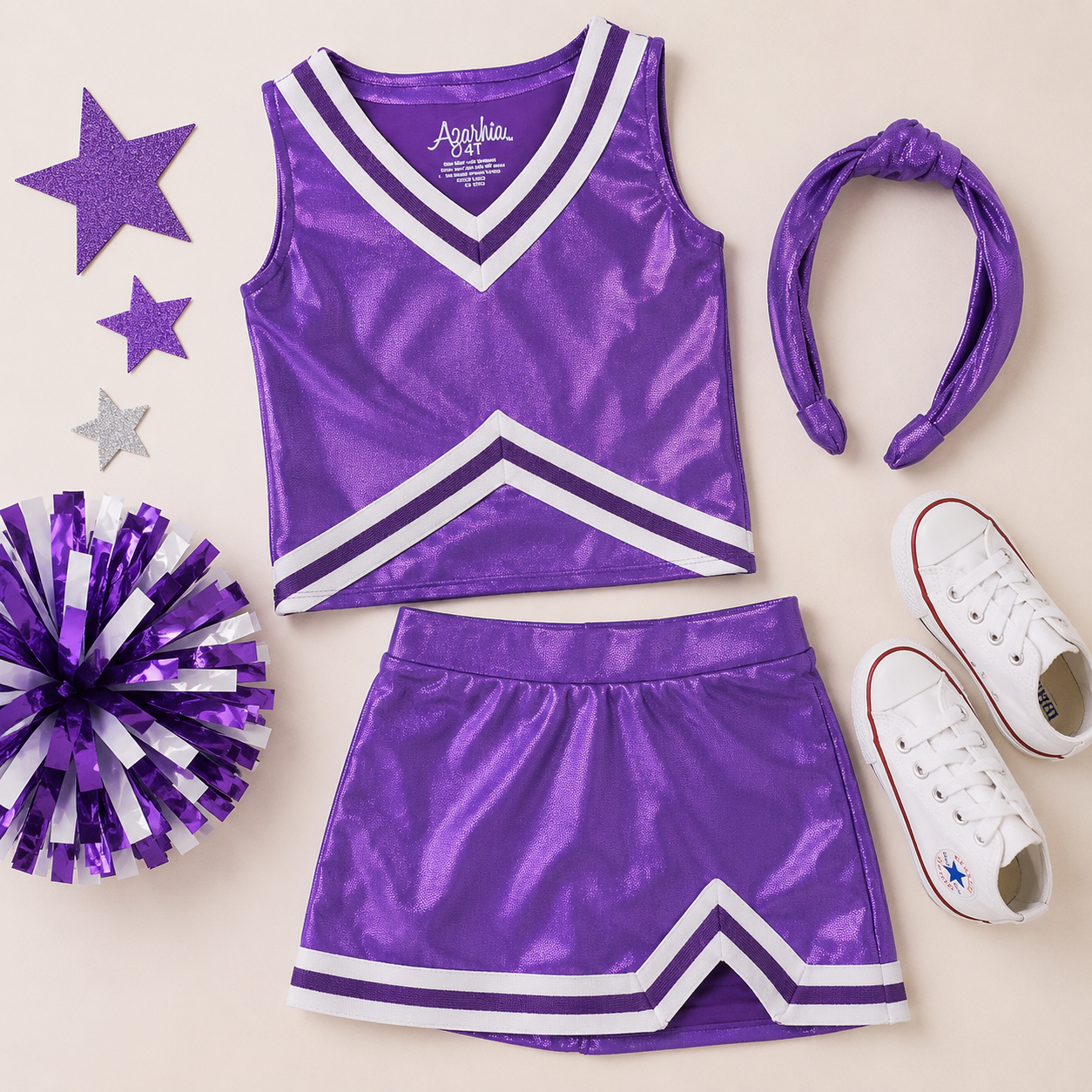 Shimmer Cheer Suit - Purple
