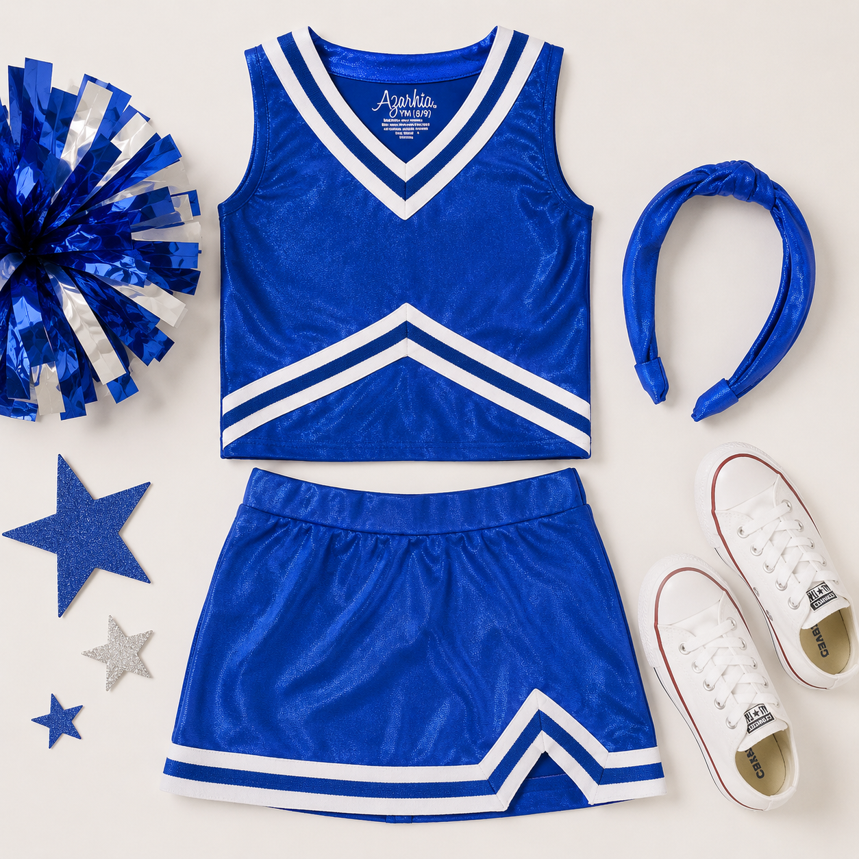 Shimmer Cheer Suit - Royal Blue