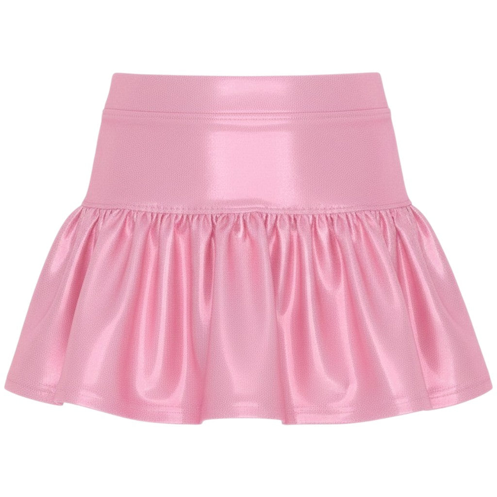 Gathered Skort in Pink Shimmer