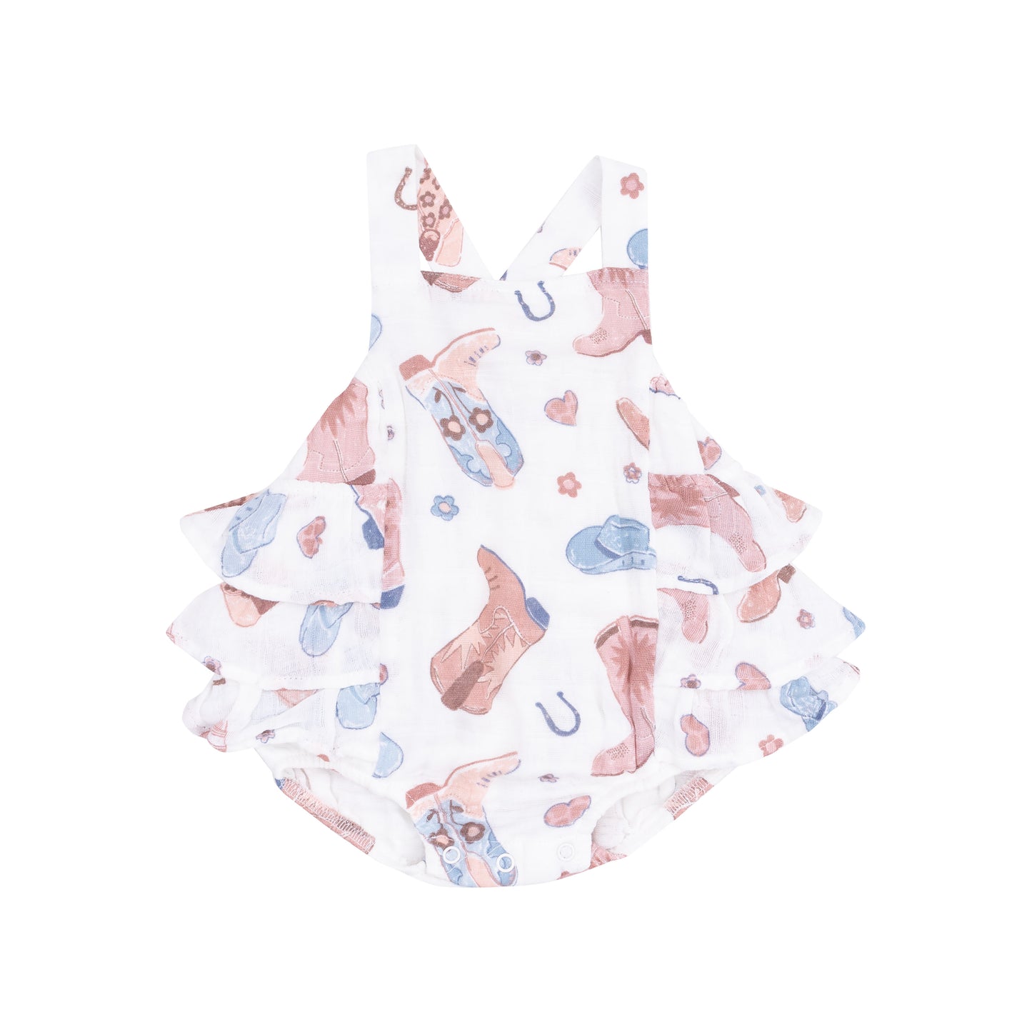 Girl Cowboy Boots Sunsuit