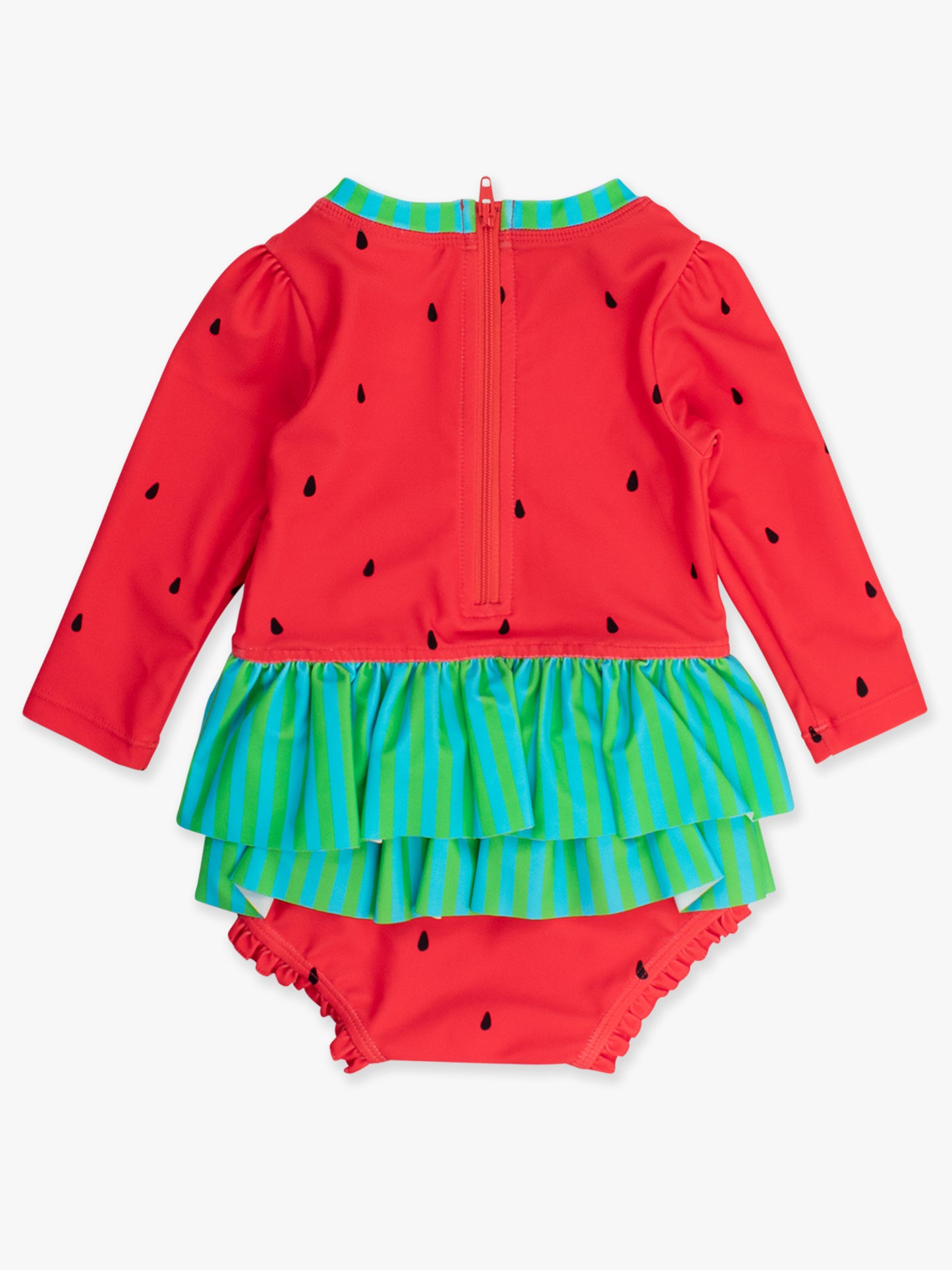 Long Sleeve One Piece Rash Guard - Watermelon