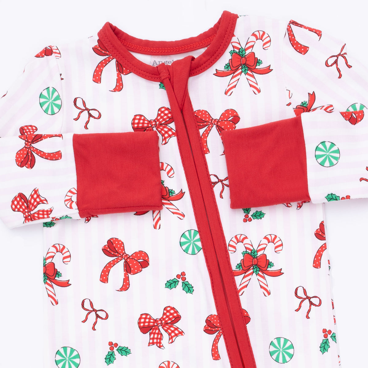 Bows & Candy Canes - Zipper Sleeper
