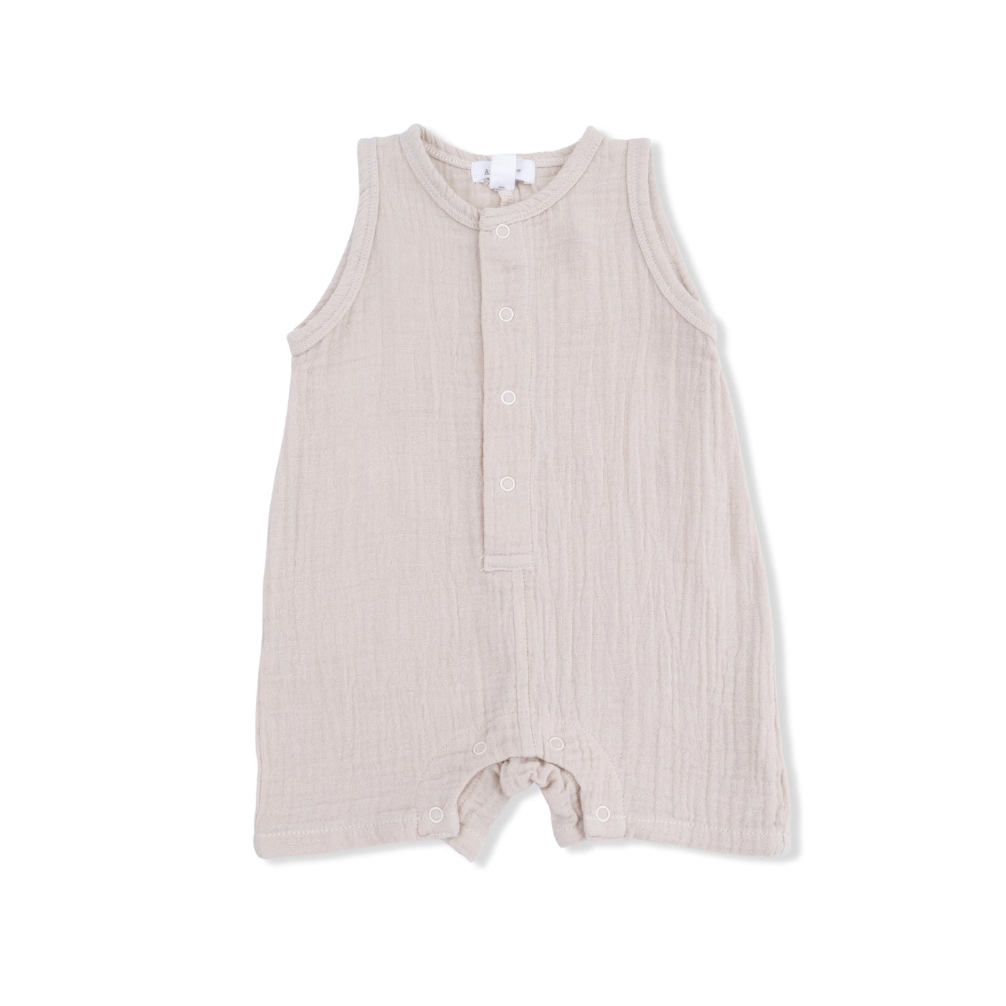 Solid Muslin Sleeveless Shortie - French Oak
