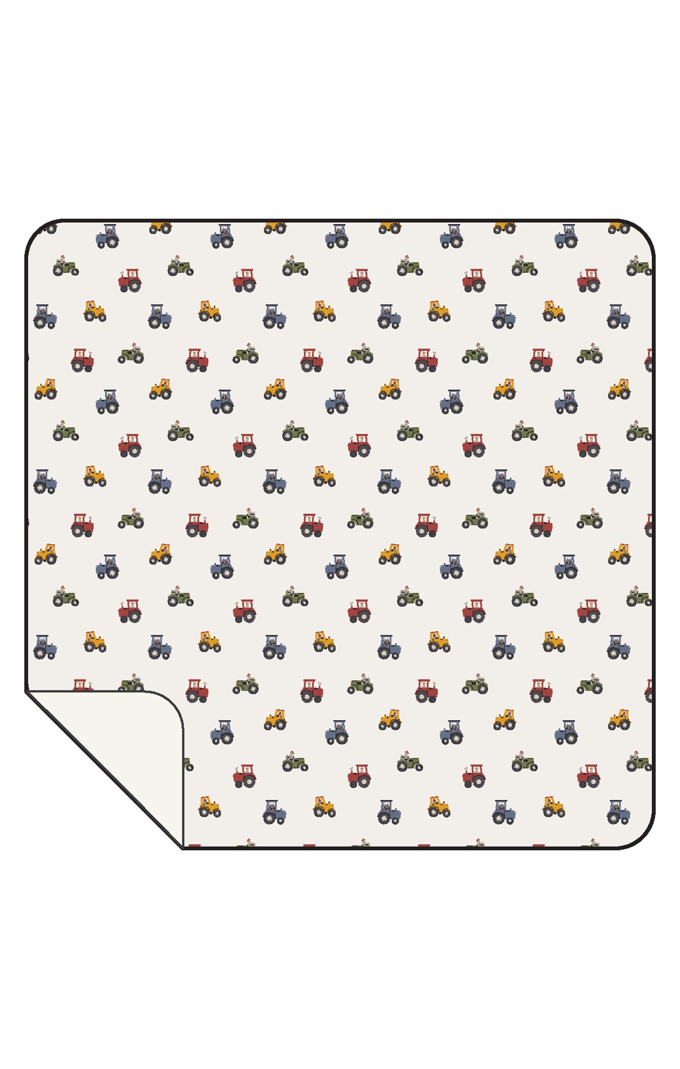 Mini Tractors Swaddle Blanket