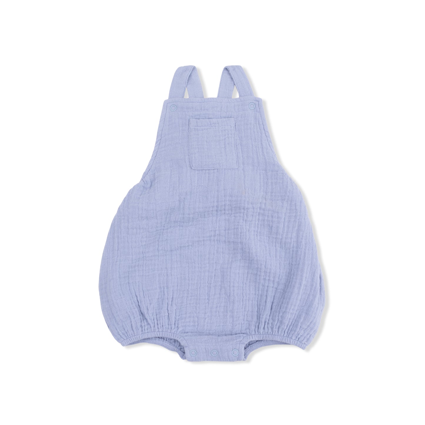 Solid Muslin Blue Blizzard Sunsuit
