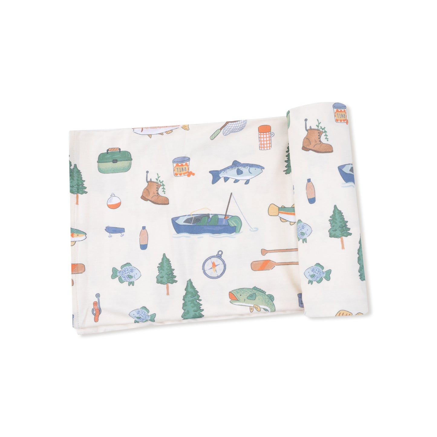 Fishing Things Swaddle Blanket