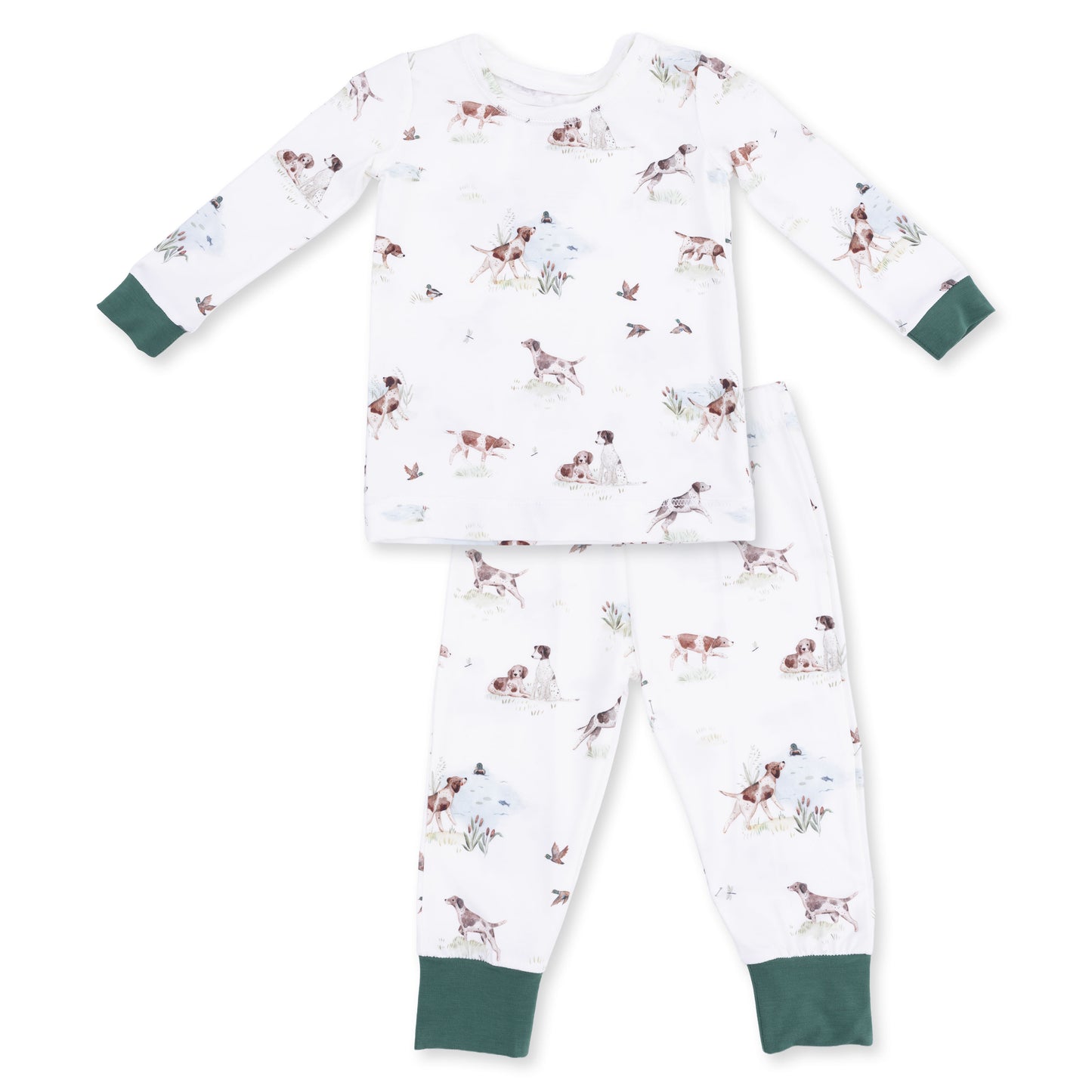Long Sleeve Jammies - Pointer Pups and Duck Buddies