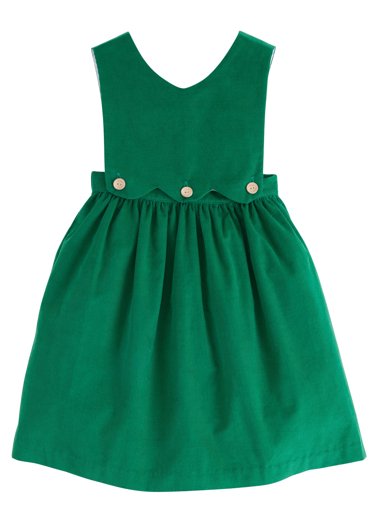 Button Panel Jumper - Evergreen Corduroy
