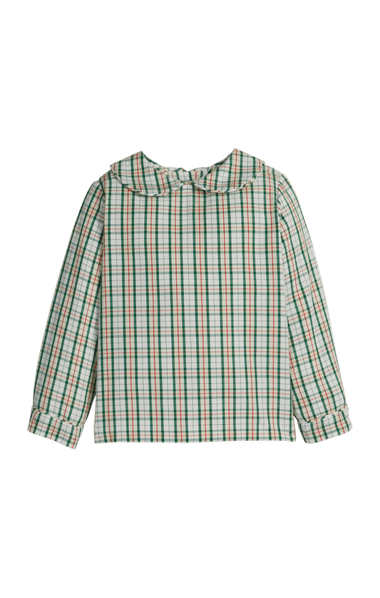 Peter Pan Shirt - Mistletoe Tartan