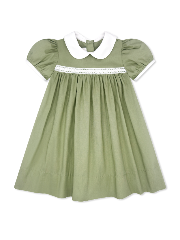 Stamford Sage Ribbon Dress