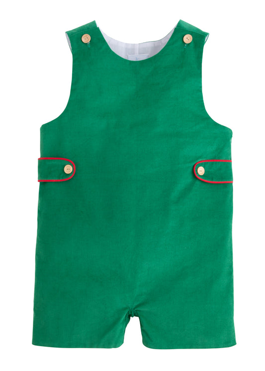 Button Tab Shortall - Evergreen Corduroy