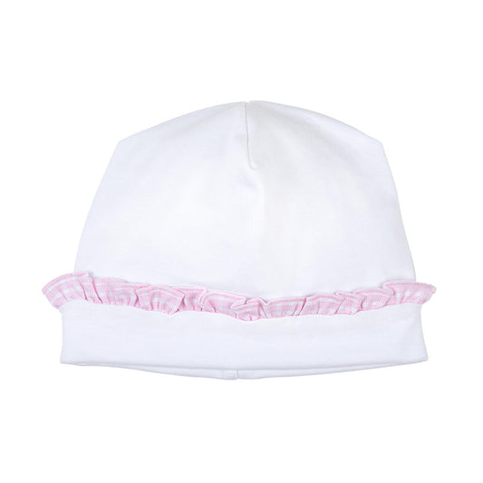 New Beginnings Pink Ruffle Hat