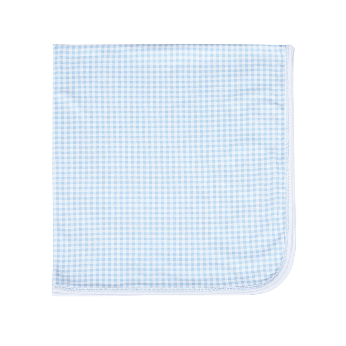 Mini Checks Swaddle Blanket - Blue