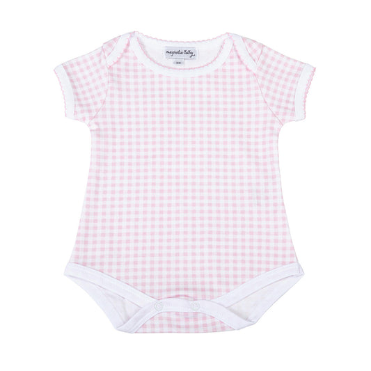 Mini Checks Bodysuit - Pink