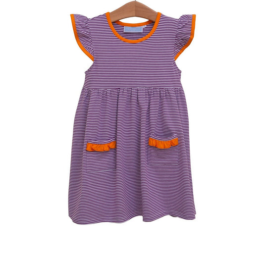 Purple/Orange Game Day Dress