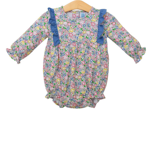 Blue Floral Bubble