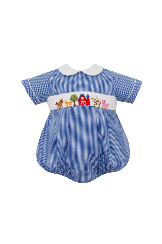 Smocked Farm Boy Bubble