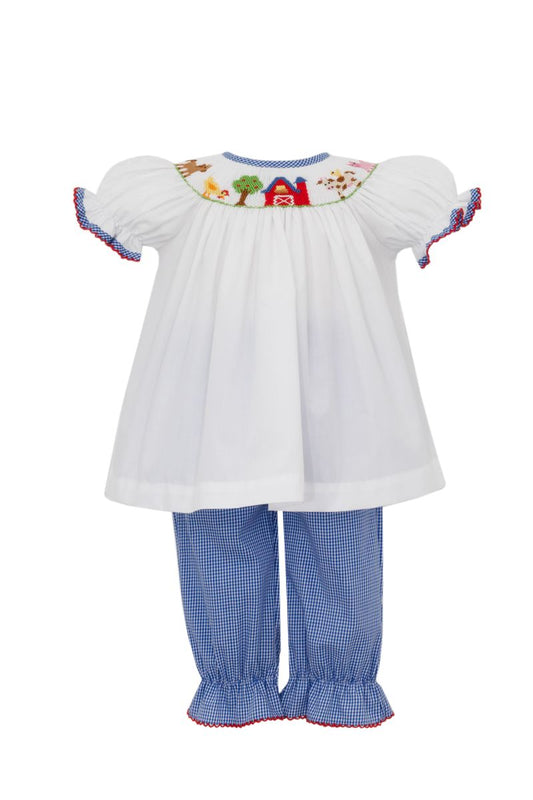 Smocked Farm Girl Pant Set