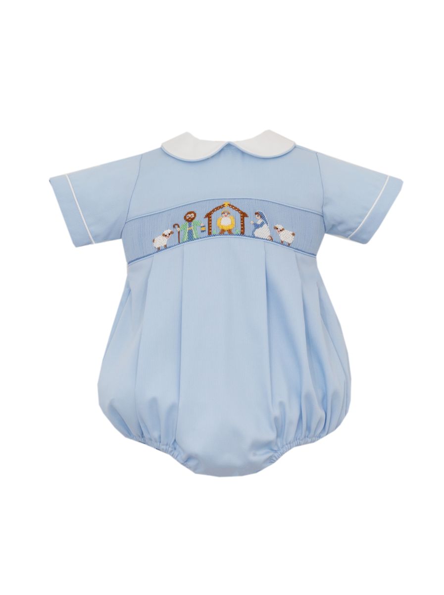 Smocked Nativity Boy Bubble