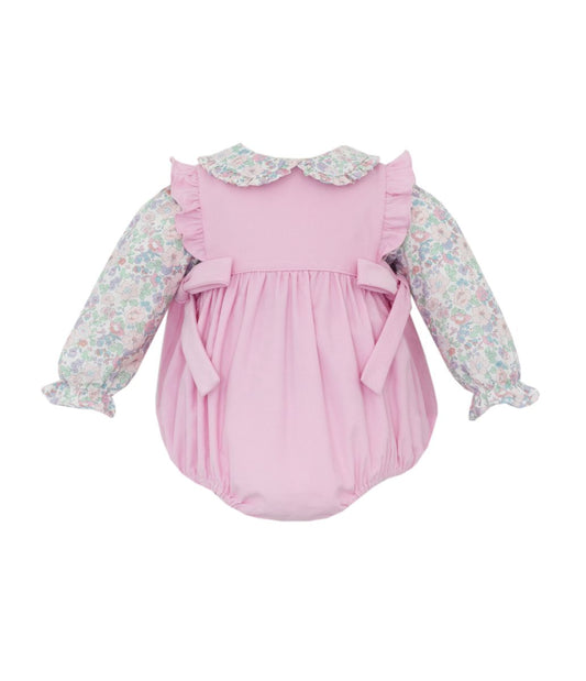 Mila Corduroy Bubble w/ Floral Shirt
