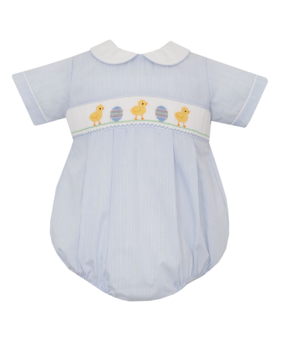 EASTER CHICKS BOY´S - Lt.Blue tiny stripe boy's bubble