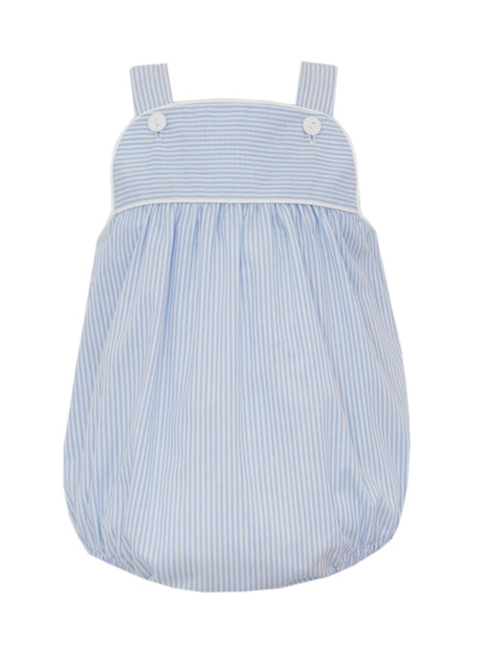 Boy Light Blue Stripe Bubble w/ Strap