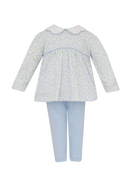 Caroline Blue Floral Legging Set