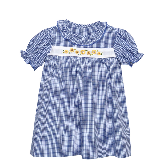 Bryn Dress - Royal Blue Sunflower