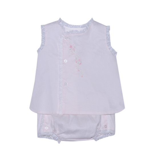 Blanche Diaper Set - Pink