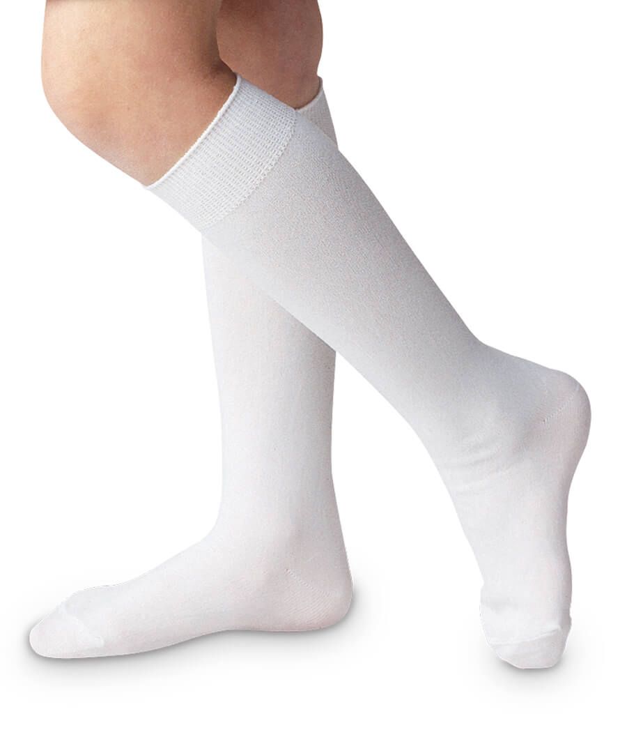 Jefferies Socks Classic White Nylon Knee High Socks 1 Pair - White