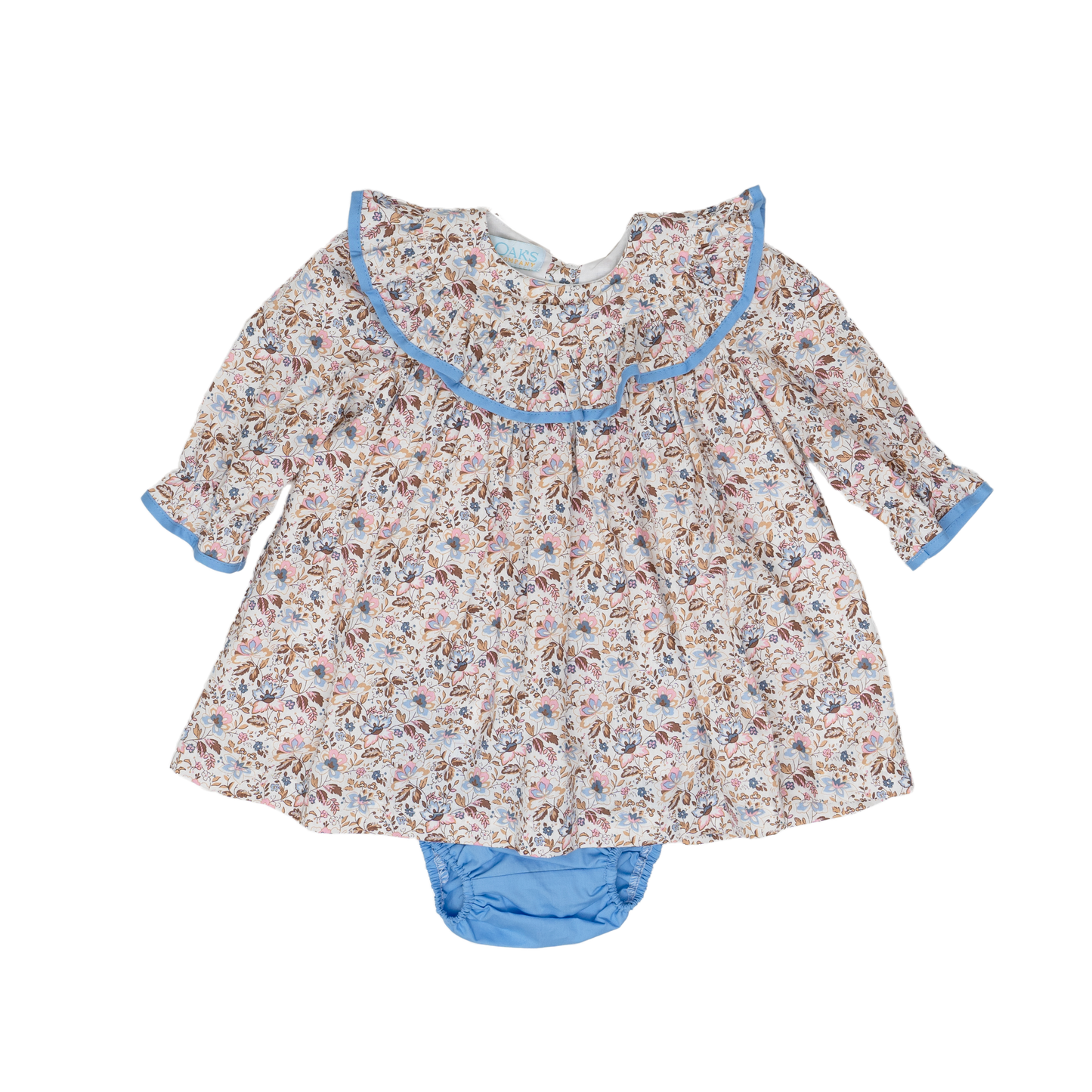 Layla Pink & Blue Floral Bloomer Set