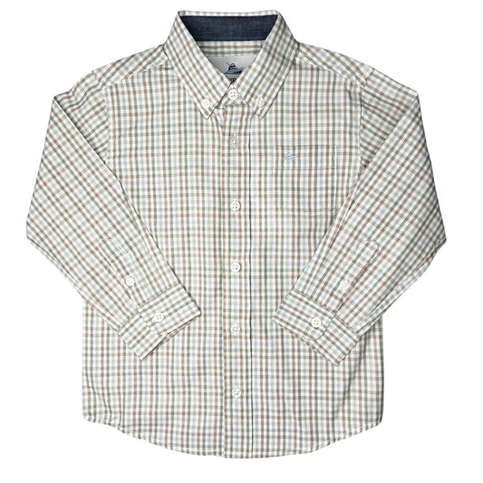 Mineral/Elm Green Button Down