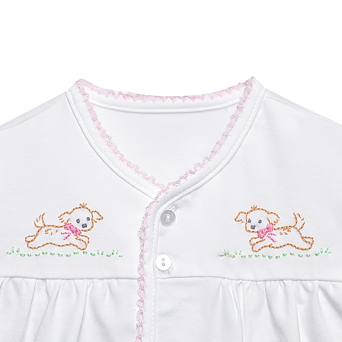 Brennan Diaper Sets - Pink Dogs