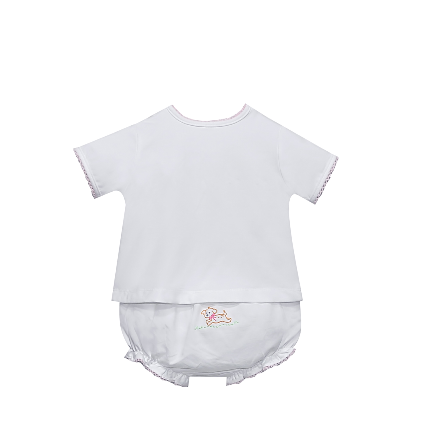 Brennan Diaper Sets - Pink Dogs
