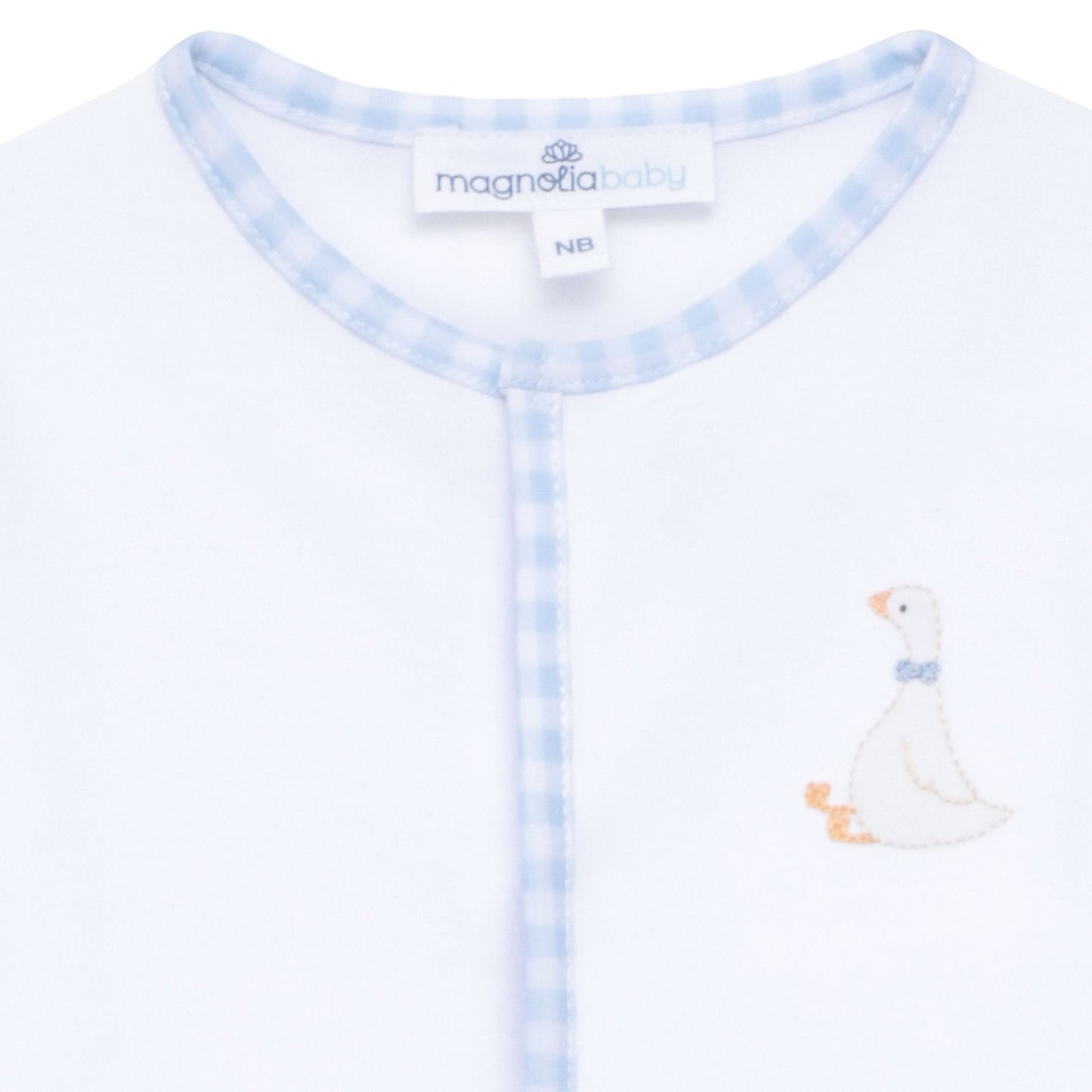 Silly Goose Footie - Light Blue