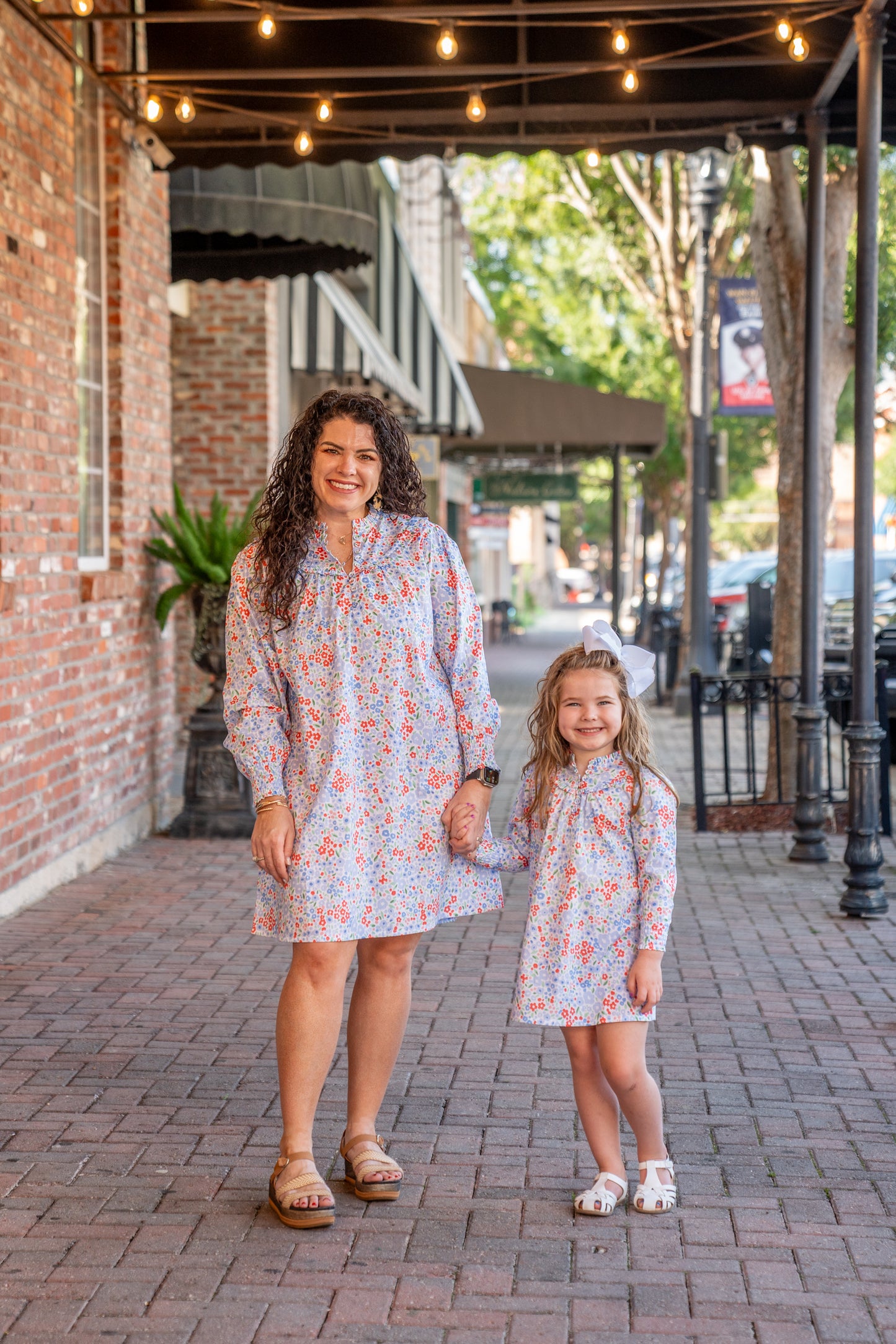 Ann Pepper Blue Red Floral Dress