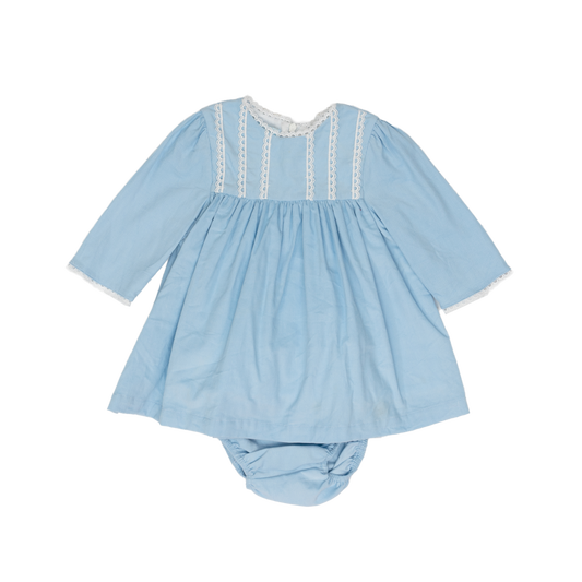 Brie Blue Cord Bloomer Set