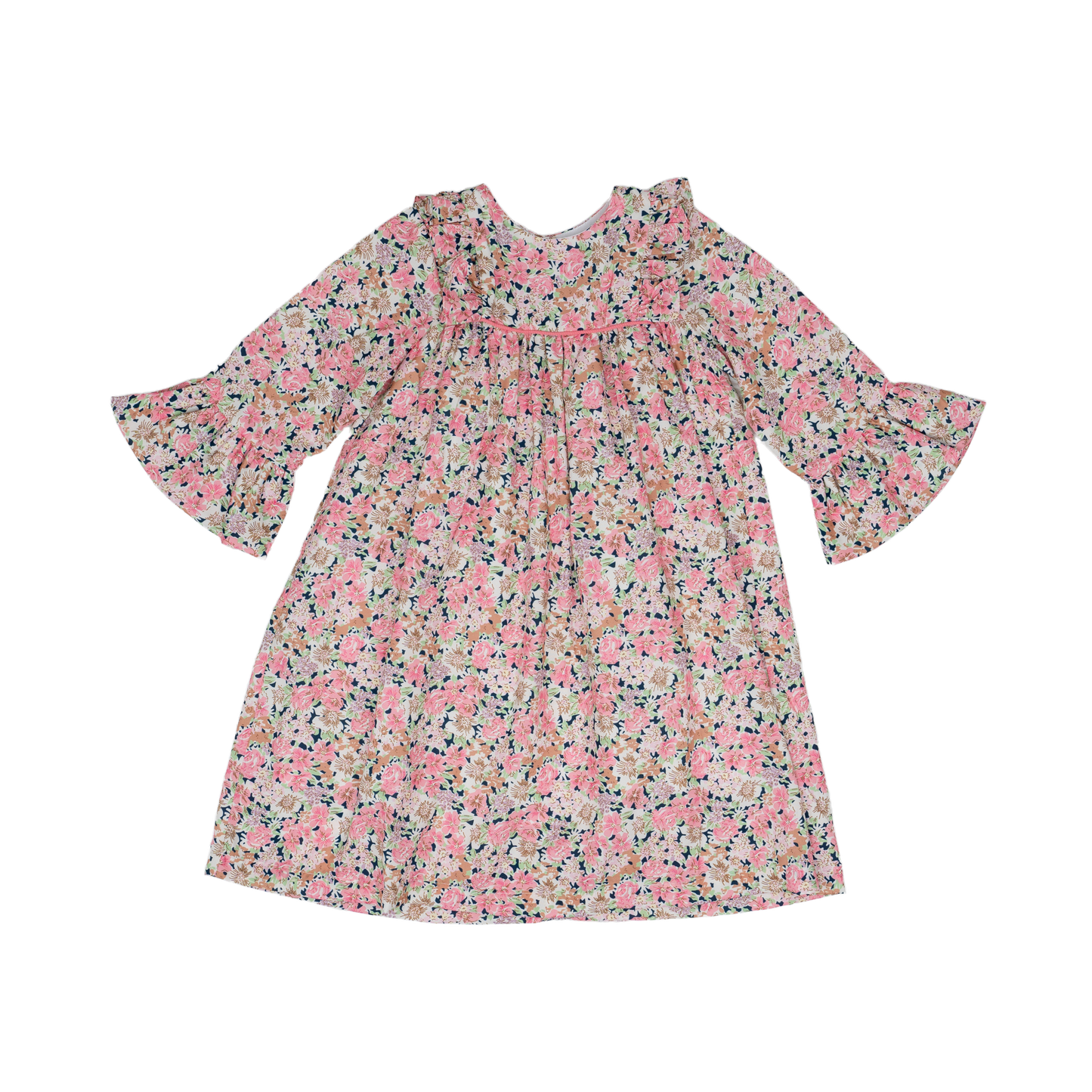 Sydney Navy & Pink Floral Dress