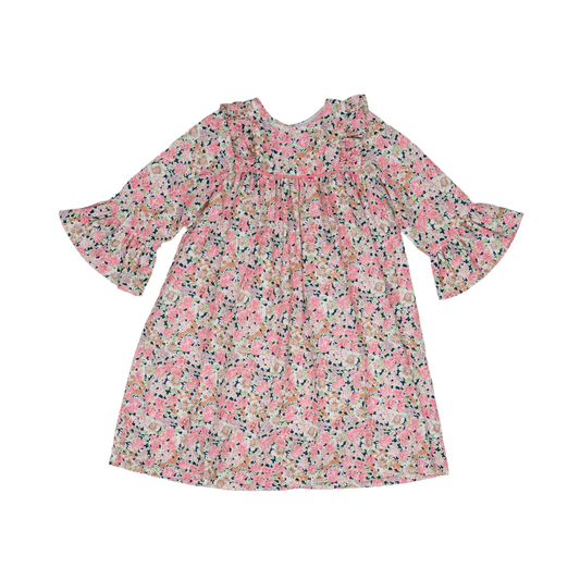 Sydney Navy & Pink Floral Dress