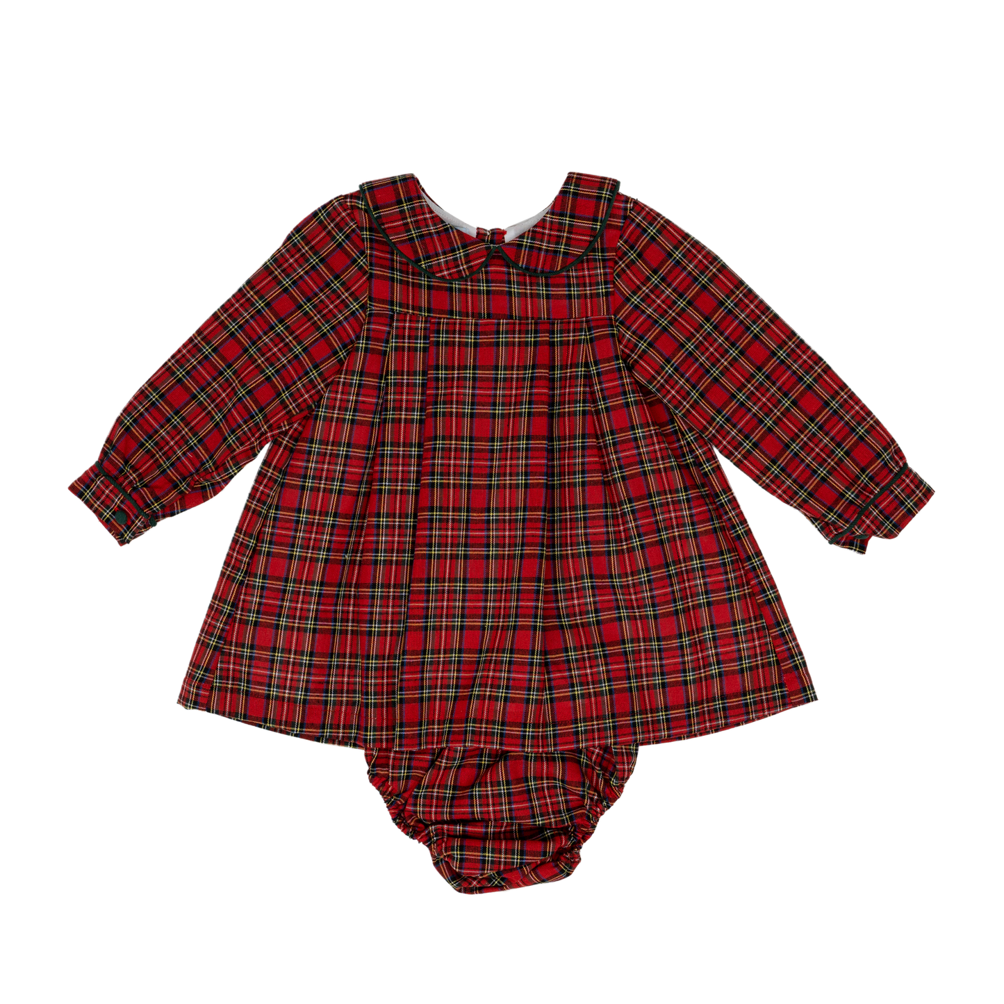 Ava Red Tartan Bloomer Set