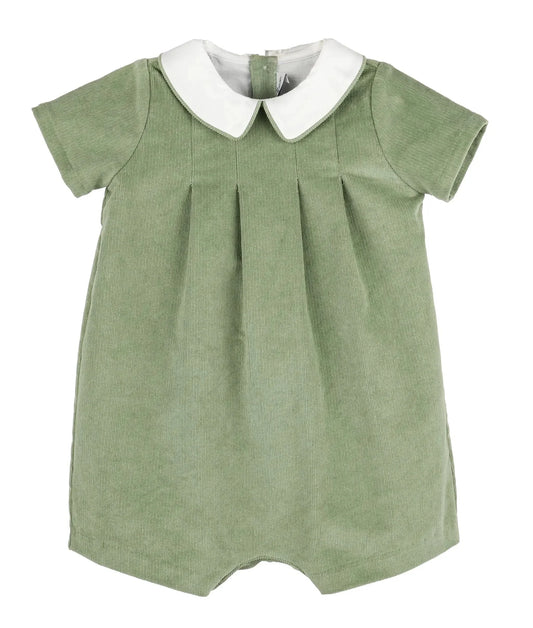 Boys Green Corduroy Bubble