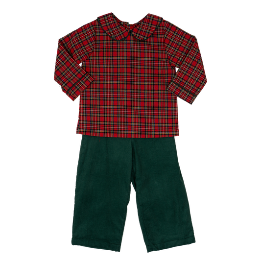 Andrew Red Tartan Pant Set