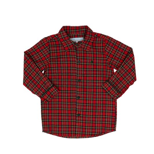 William Red Tartan Oxford Shirt