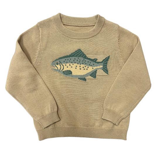Tan Fish Sweater