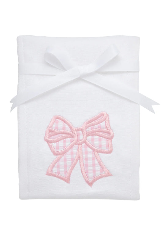 Applique Burp Cloth - Bow