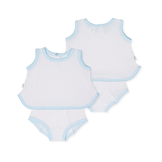 Pink/Blue 2 Piece Pinstripe Set