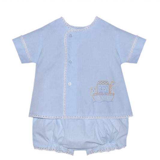 Blue Blanche Diaper Set - Noah's Ark