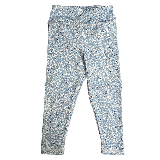 Mini Blue Floral Leggings
