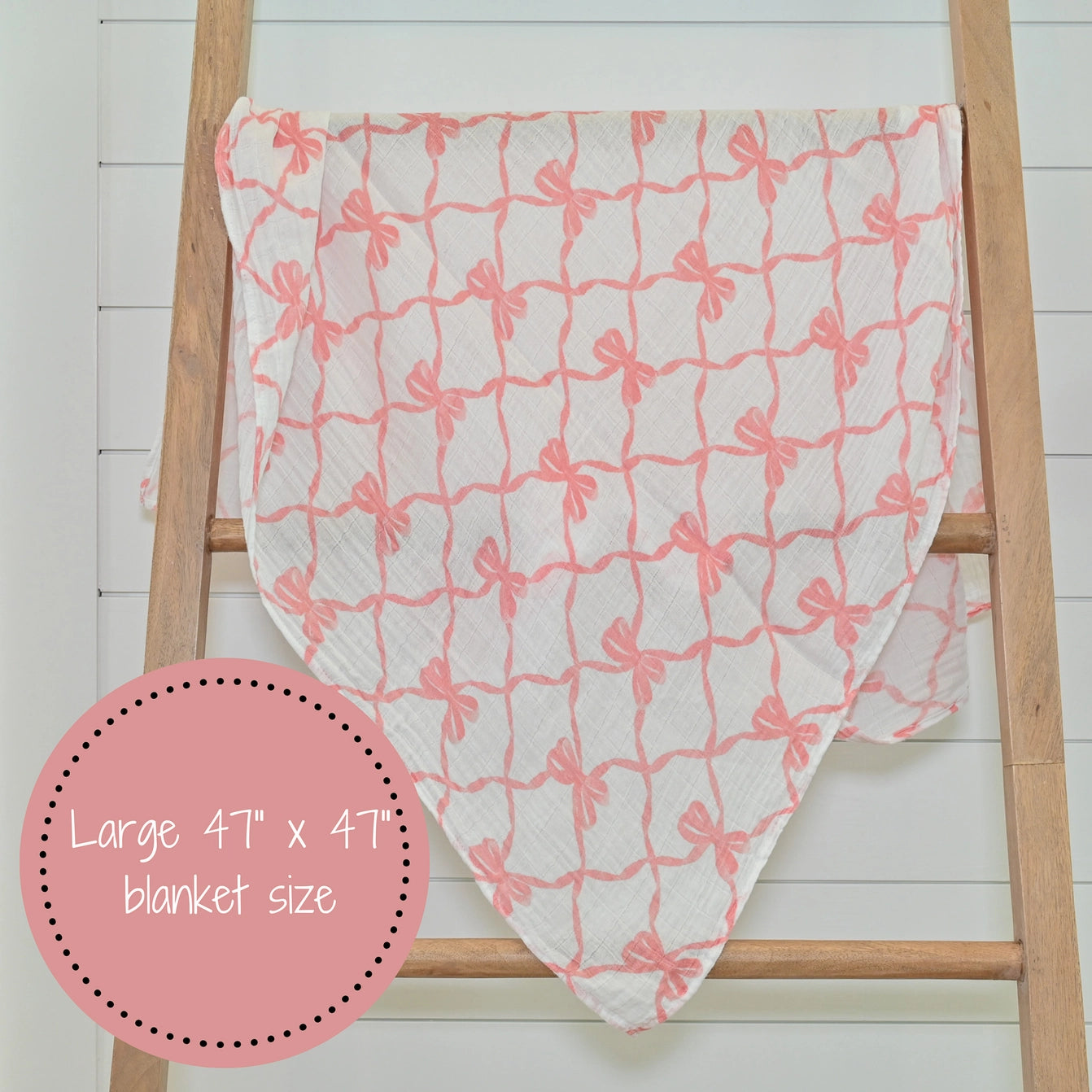 Beautiful Bow Baby Swaddle Blanket